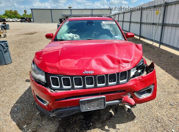3C4NJCCB6JT357883 2018 JEEP COMPASS Red Widok z przodu