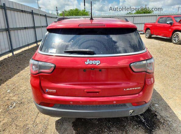 3C4NJCCB6JT357883 2018 JEEP COMPASS Red Widok z tyłu
