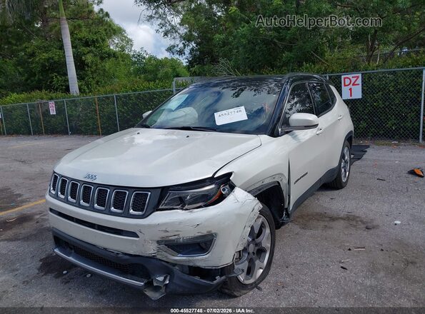 3C4NJCCB6MT597245 2021 JEEP COMPASS White Widok z przodu
