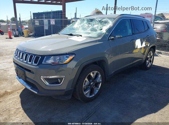 3C4NJCCB8LT154416 2020 JEEP COMPASS Gray წინა მარცხენა ხედი სამი მეოთხედიდან