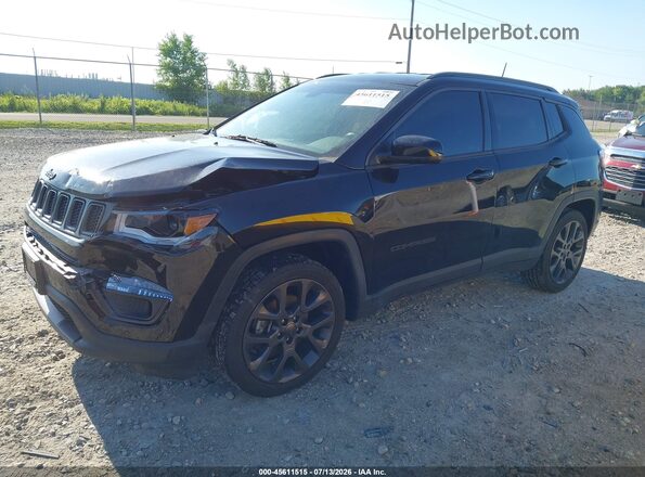3C4NJCCB9LT248367 2020 JEEP COMPASS Black წინა მარცხენა ხედი სამი მეოთხედიდან