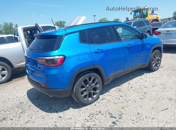 3C4NJCEB4MT532844 2021 JEEP COMPASS Blue Trasero derecho