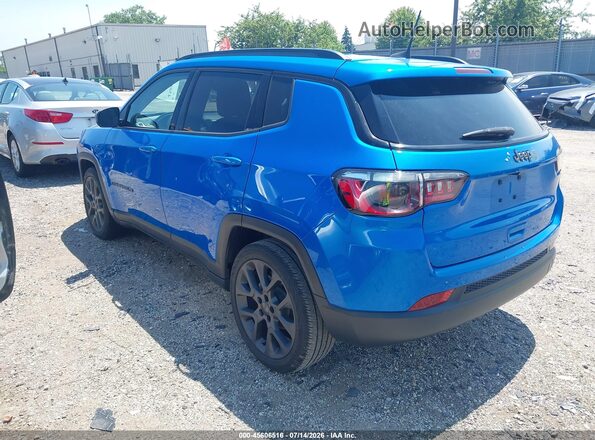 3C4NJCEB4MT532844 2021 JEEP COMPASS Blue Trasero izquierdo