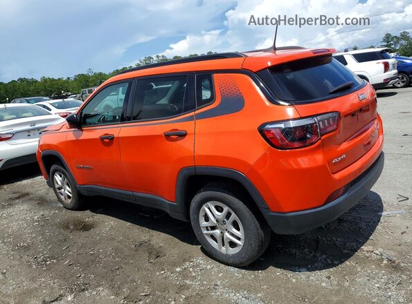 3C4NJDAB0JT213562 2018 JEEP COMPASS Orange Rear left