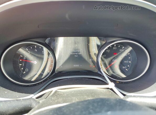 3C4NJDAB0JT213562 2018 JEEP COMPASS Orange Instrument cluster view