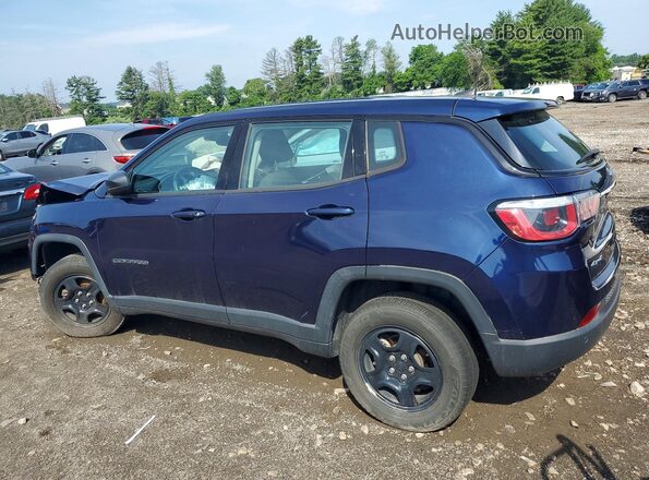 3C4NJDAB0JT256749 2018 JEEP COMPASS Blue Հետևի ձախ
