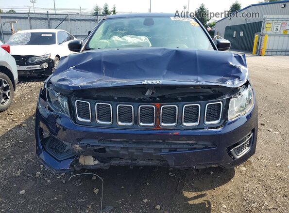 3C4NJDAB0JT256749 2018 JEEP COMPASS Blue Դիմացի տեսք
