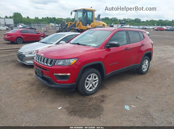 3C4NJDAB0JT334379 2018 JEEP COMPASS Красный Передняя левая четверть