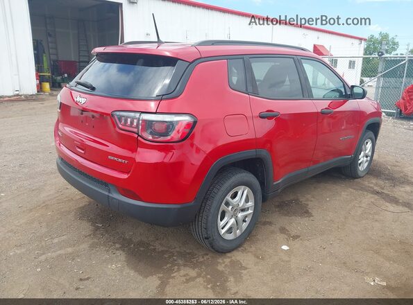 3C4NJDAB0JT334379 2018 JEEP COMPASS Красный Задняя правая четверть