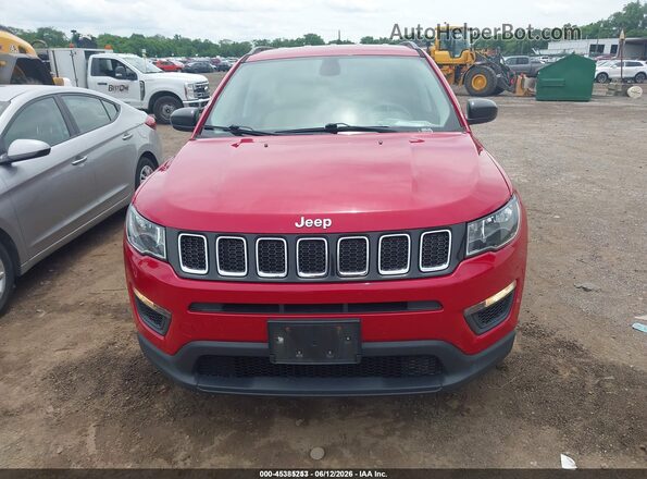 3C4NJDAB0JT334379 2018 JEEP COMPASS Красный Вид спереди