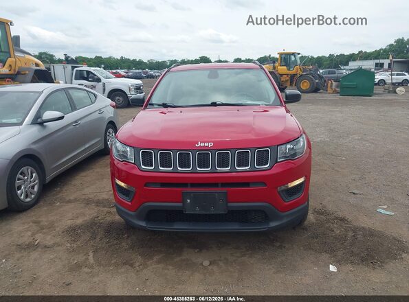 3C4NJDAB0JT334379 2018 JEEP COMPASS Красный Вид щитка приборов