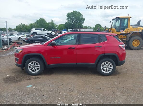 3C4NJDAB0JT334379 2018 JEEP COMPASS Красный Панорамный вид салона 360°