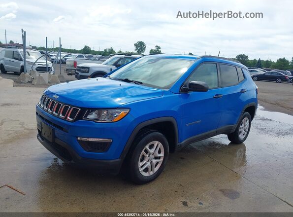 3C4NJDAB0JT413759 2018 JEEP COMPASS Blue Front left