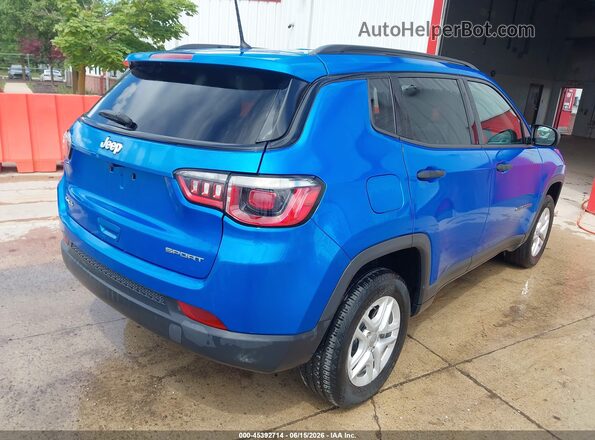 3C4NJDAB0JT413759 2018 JEEP COMPASS Blue Rear right