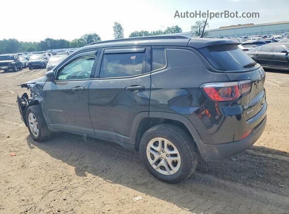 3C4NJDAB0JT455154 2018 JEEP COMPASS Black Rear left