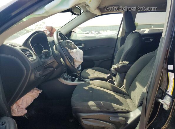 3C4NJDAB0JT455154 2018 JEEP COMPASS Black Front interior view