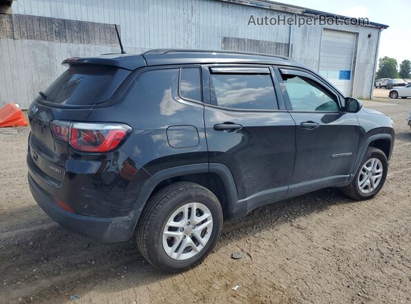 3C4NJDAB0JT455154 2018 JEEP COMPASS Black Rear right