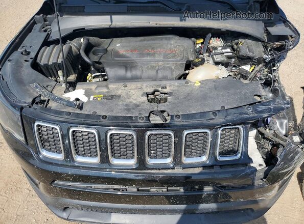 3C4NJDAB0JT455154 2018 JEEP COMPASS Black Engine compartment view