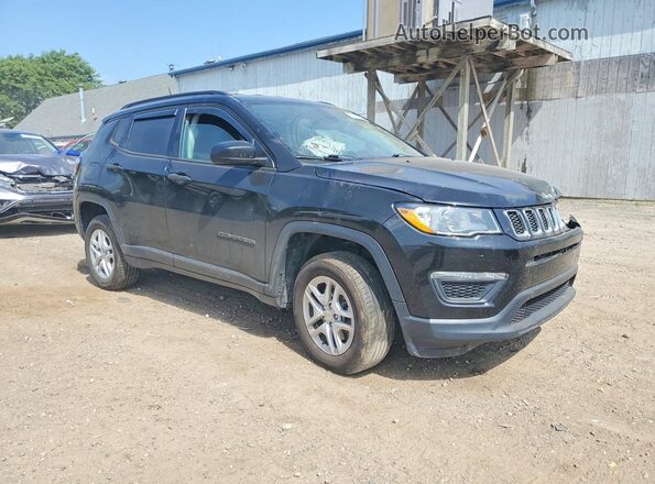 3C4NJDAB0JT455154 2018 JEEP COMPASS Black Front right