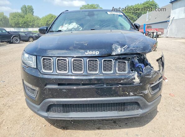 3C4NJDAB0JT455154 2018 JEEP COMPASS Black Front view