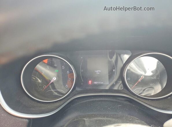 3C4NJDAB0JT455154 2018 JEEP COMPASS Black Instrument cluster view