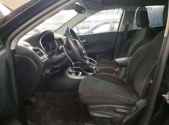 3C4NJDAB1JT177624 2018 JEEP COMPASS Black Вид салону спереду