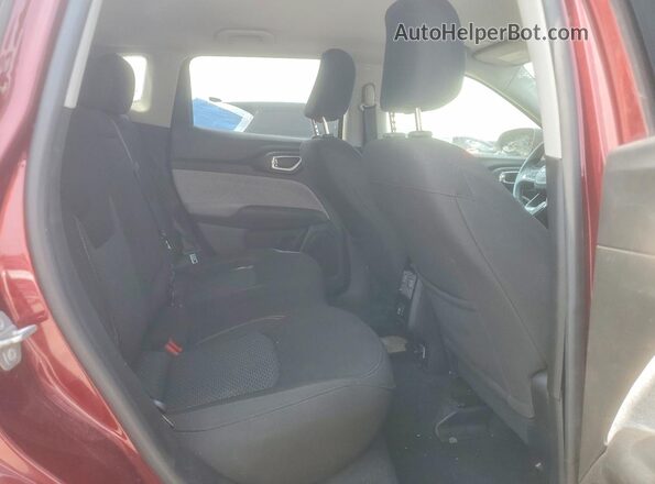3C4NJDAB1NT202754 2022 JEEP COMPASS Red Rear seats view