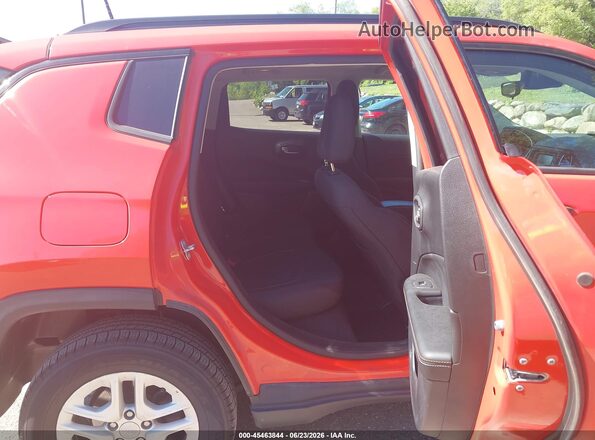 3C4NJDAB2JT392235 2018 JEEP COMPASS Orange VIN sticker view