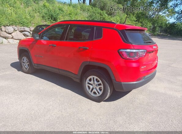 3C4NJDAB2JT392235 2018 JEEP COMPASS Orange Rear left