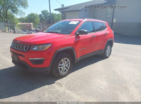 3C4NJDAB2JT392235 2018 JEEP COMPASS Orange Front left