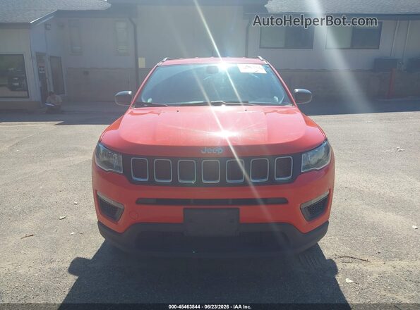 3C4NJDAB2JT392235 2018 JEEP COMPASS Orange Instrument cluster view