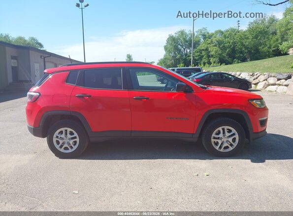 3C4NJDAB2JT392235 2018 JEEP COMPASS Orange Rear interior view