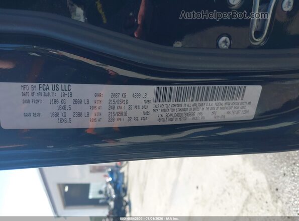 3C4NJDAB2KT645636 2019 JEEP COMPASS Black Vista del compartimento del motor