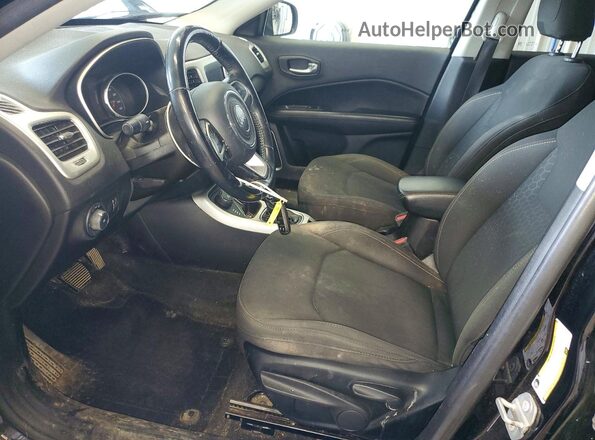 3C4NJDAB2KT678877 2019 JEEP COMPASS Black წინა სალონის ხედი