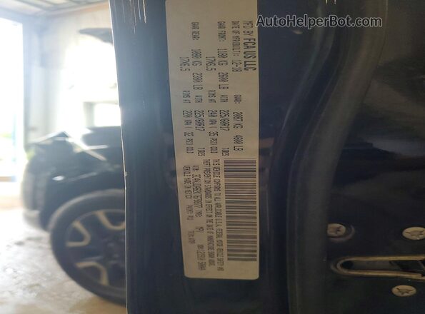 3C4NJDAB2KT678877 2019 JEEP COMPASS Black VIN კოდის სტიკერის ხედი