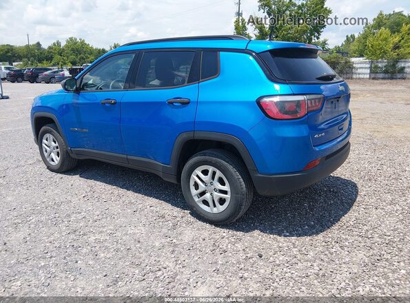 3C4NJDAB3JT372172 2018 JEEP COMPASS Синий Задняя левая четверть