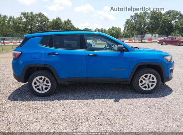 3C4NJDAB3JT372172 2018 JEEP COMPASS Синий Панорамный вид салона 360°