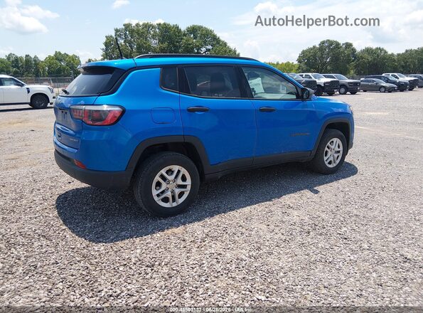 3C4NJDAB3JT372172 2018 JEEP COMPASS Синий Задняя правая четверть