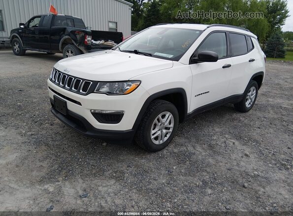 3C4NJDAB3JT392258 2018 JEEP COMPASS White წინა მარცხენა ხედი სამი მეოთხედიდან