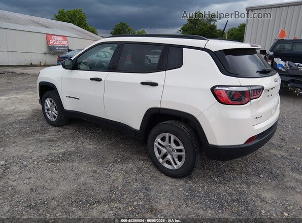 3C4NJDAB3JT392258 2018 JEEP COMPASS White უკანა მარცხენა
