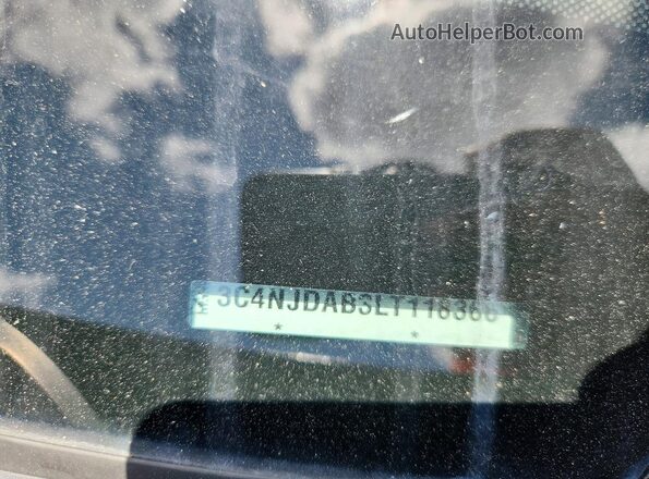 3C4NJDAB3LT118366 2020 JEEP COMPASS Blue Widok naklejki z numerem VIN