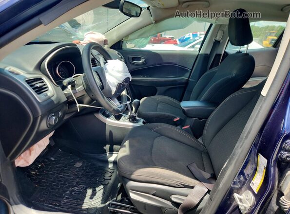 3C4NJDAB3LT118366 2020 JEEP COMPASS Blue Widok wnętrza z przodu