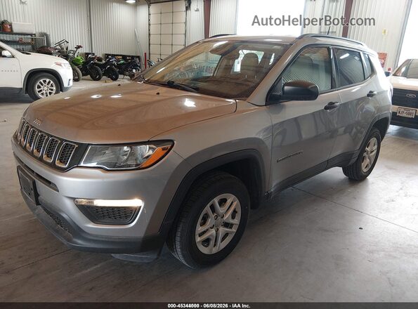 3C4NJDAB4JT422805 2018 JEEP COMPASS Gray Առջևի ձախ երեք քառորդ տեսարան