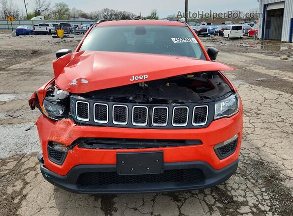 3C4NJDAB4KT629356 2019 JEEP COMPASS Orange Vista frontal