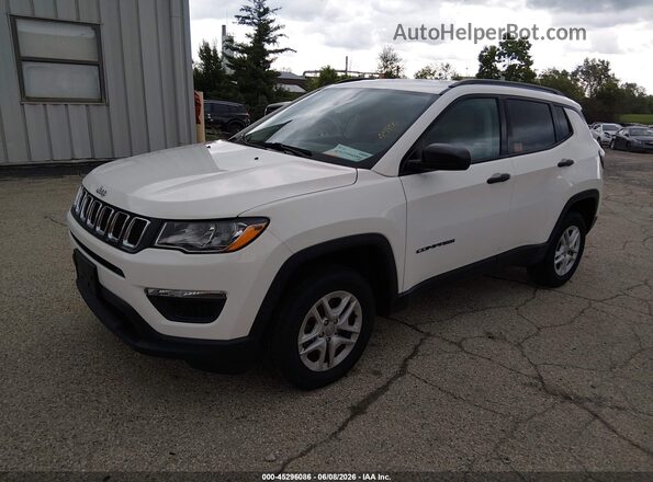 3C4NJDAB5JT392259 2018 JEEP COMPASS White წინა მარცხენა ხედი სამი მეოთხედიდან