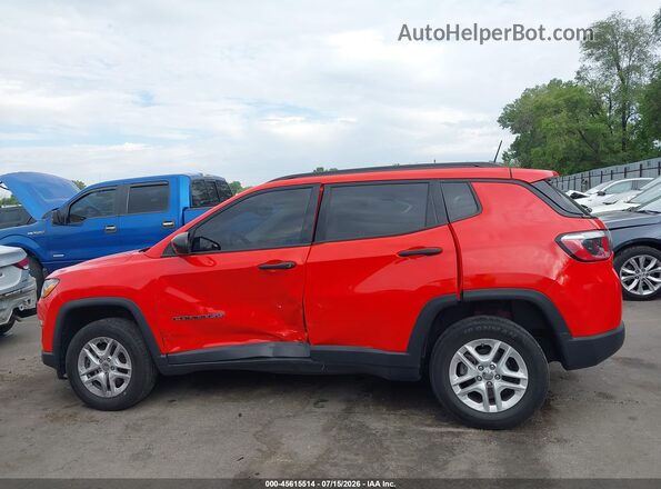 3C4NJDAB6JT126846 2018 JEEP COMPASS Orange Панорамний вид салону 360°