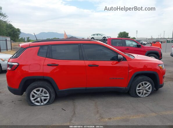 3C4NJDAB6JT126846 2018 JEEP COMPASS Orange Вид задньої частини салону