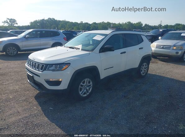 3C4NJDAB6JT163394 2018 JEEP COMPASS White Front left