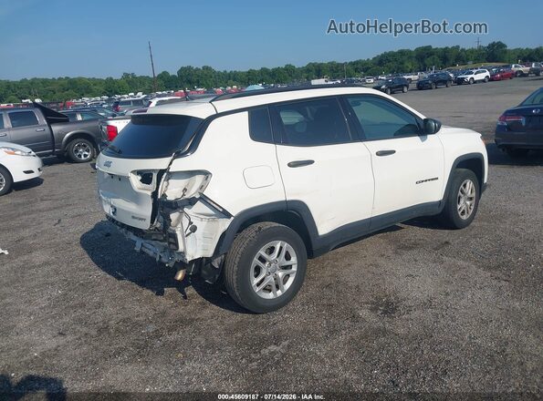 3C4NJDAB6JT163394 2018 JEEP COMPASS White Rear right