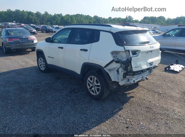 3C4NJDAB6JT163394 2018 JEEP COMPASS White Rear left